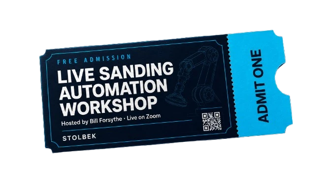 Free Stolbek Sanding Automation Workshop e-Ticket